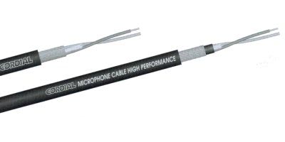 lfm / Mikrofonkabel Cordial CMK 222, 2 x 0.22mm2, schwarz